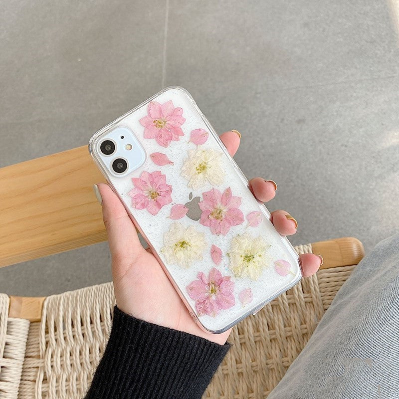 Hyuna handmade real flowers for OPPOreno5pro mobile phone case